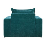 Upholstered Accent Chair With Wide Armrests And Ergonomic Back Support