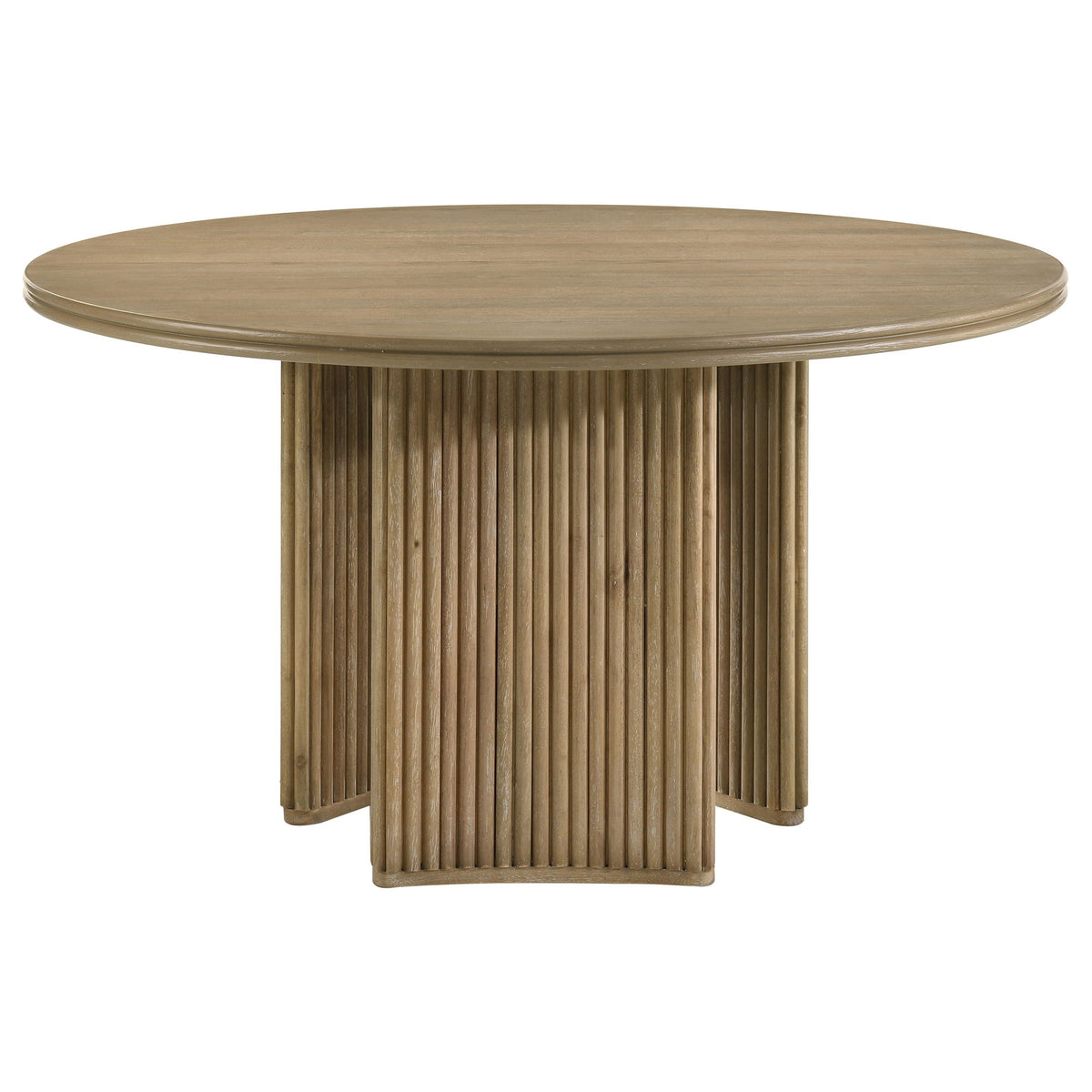 Dreydon - 5 Piece Round Dining Table Set With Chairs - Light Brown