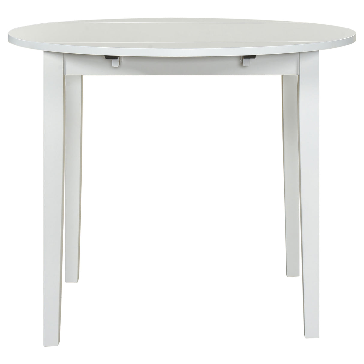 Bucknell 3-Piece Round Drop Leaf Dining Set in White