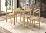 Bucknell 3-Piece Round Drop Leaf Dining Set in Natural