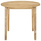 Bucknell 3-Piece Round Drop Leaf Dining Set in Natural