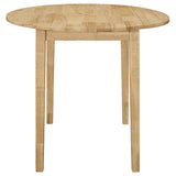 Bucknell 3-Piece Round Drop Leaf Dining Set in Natural