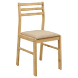Bucknell 3-Piece Round Drop Leaf Dining Set in Natural