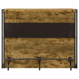 Renaldi 3-Shelf Home Bar Wine Cabinet, Rustic Nutmeg