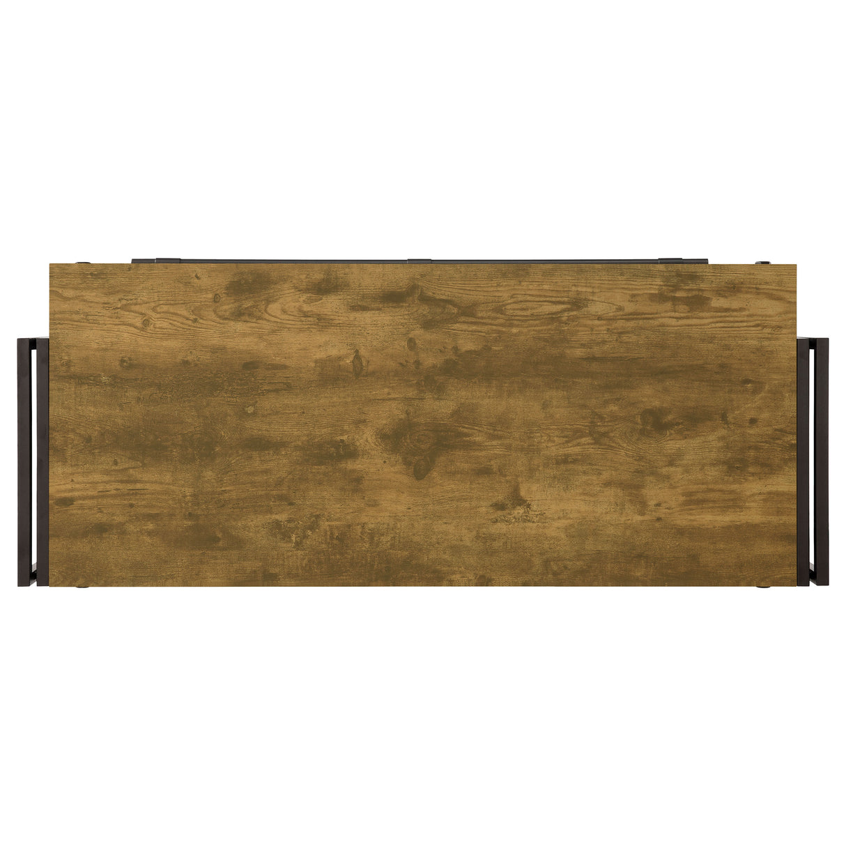 Renaldi 3-Shelf Home Bar Wine Cabinet, Rustic Nutmeg