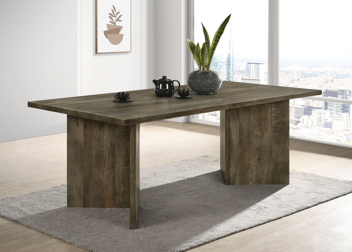 Tyler 80-Inch Solid Wood Dining Table in Mango Brown