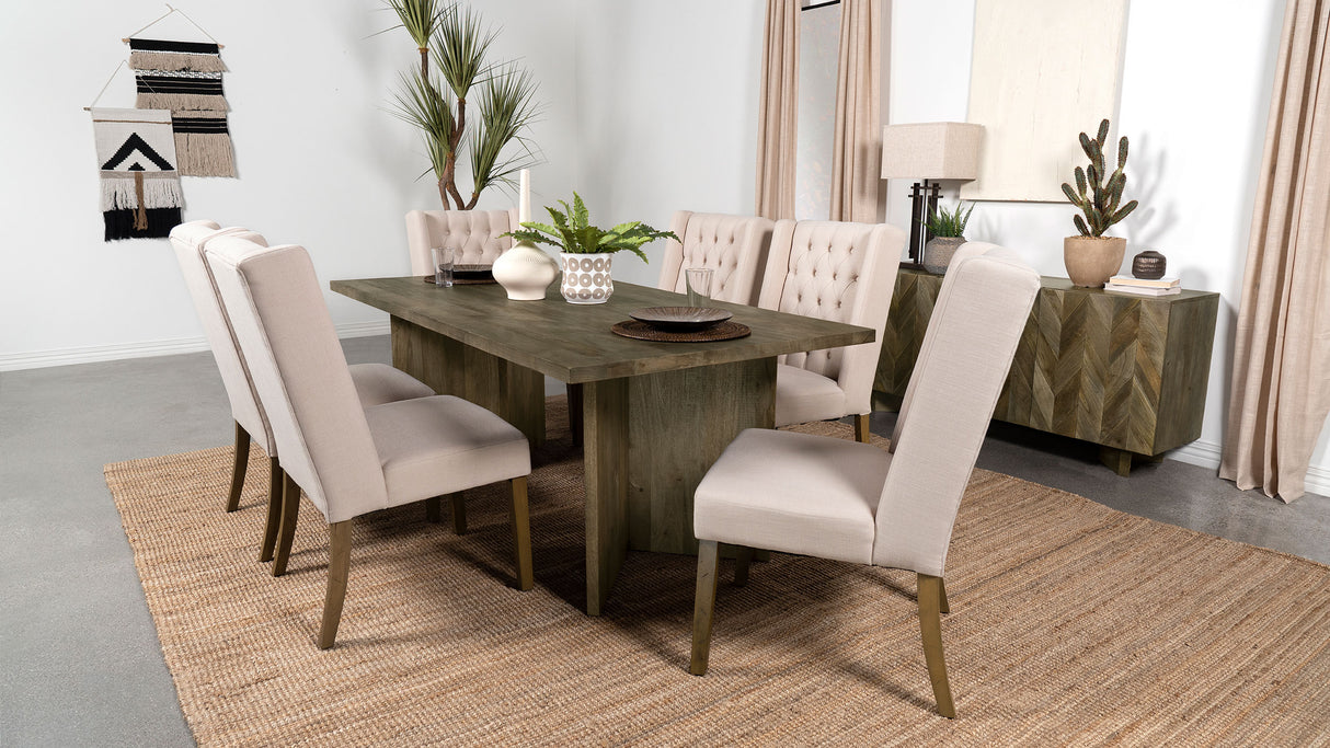 Tyler 80-Inch Solid Wood Dining Table in Mango Brown