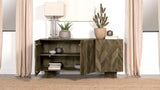 Tyler 3-Door Solid Wood Sideboard, Mango Brown