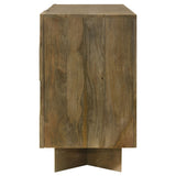 Tyler 3-Door Solid Wood Sideboard, Mango Brown