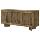 Tyler 3-Door Solid Wood Sideboard, Mango Brown