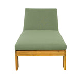 Outdoor Chaise Lounge With 5 Position Adjustable Backrest