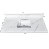 Bathroom Vanity Top With Undermount Sink, 3 Pre Drilled Holes