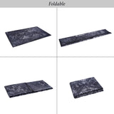 Maval - 3' X 5' Washable Area Rug - Black / Gray