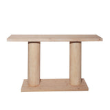 Double Cylinder Base Console Table For Living Room - Multi