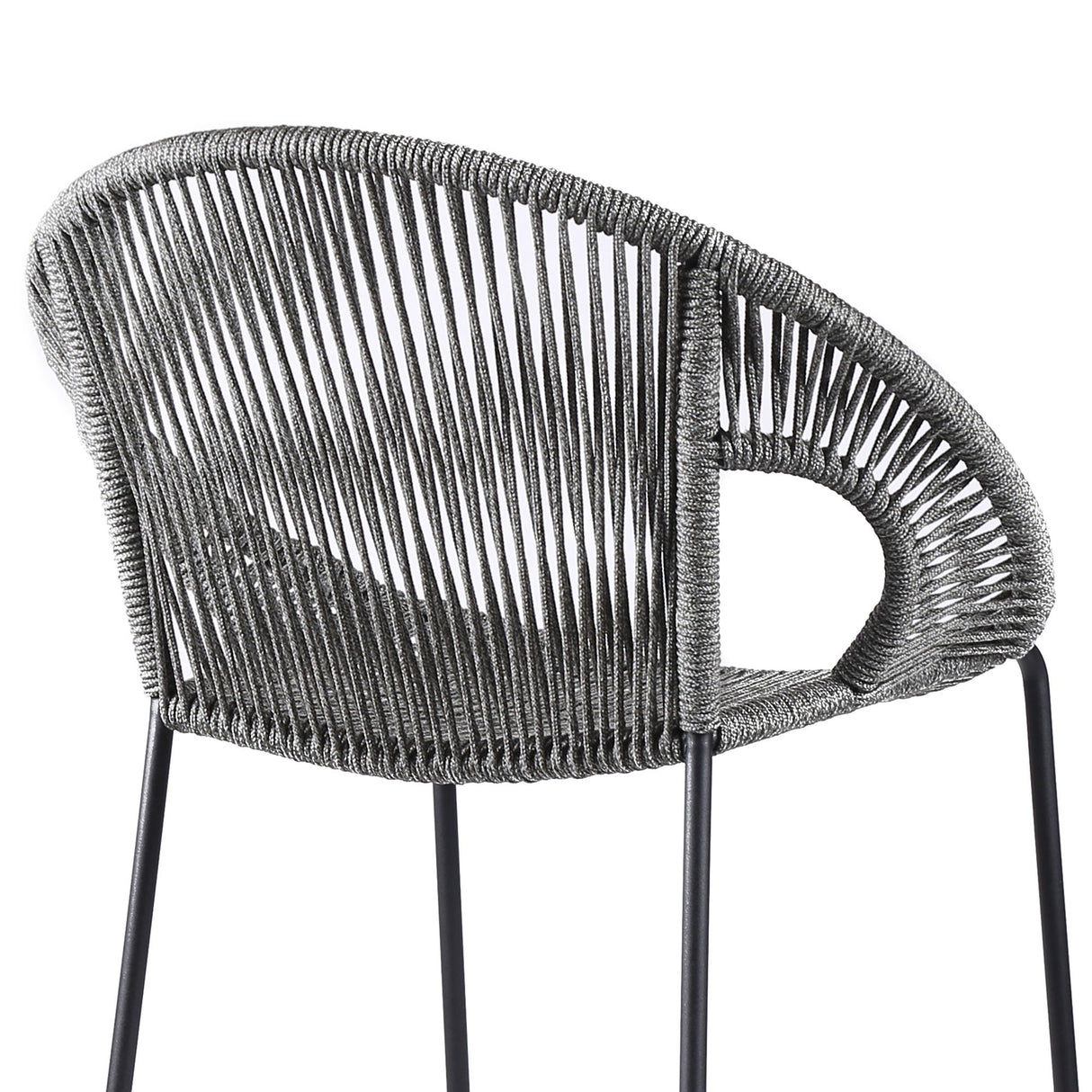 Acapulco - 30" Indoor Outdoor Steel Bar Stool With Rope Set of 2