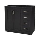 Retro Style Bathroom Vanity, 3 Drawers & Soft Closing Doors