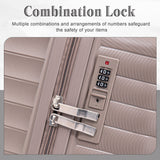 4 Piece Luggage Set, Combination Lock