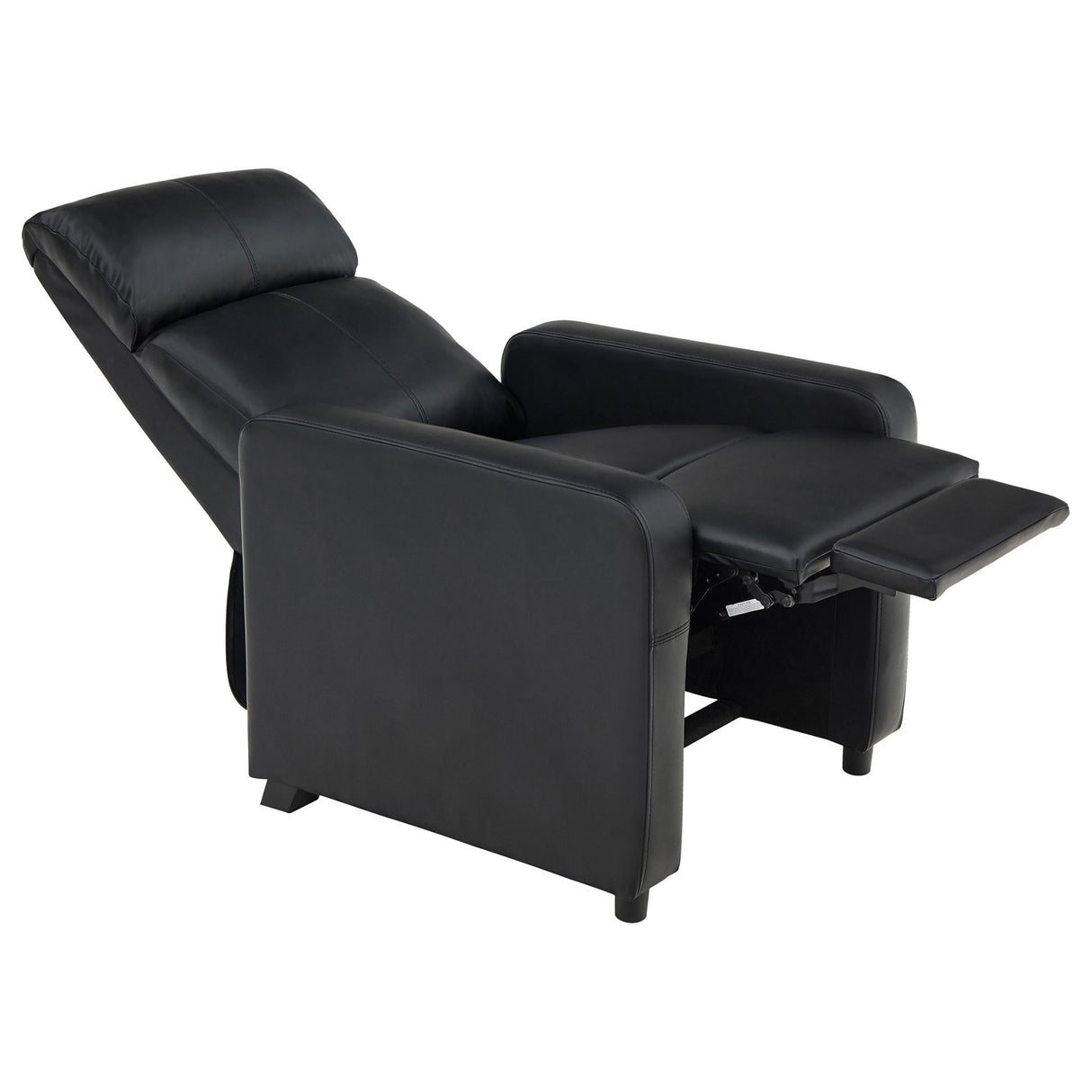 Warren - 4 Seater Home Theater With Wedge Console Recliners - Black