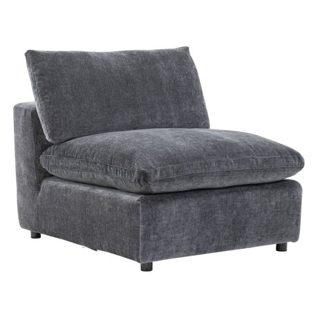 Oulu Living Alvora modular armless chair in Dark Gray