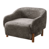 Modern Accent Chair With Recessed Arms And Tight Back
