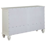 Dennis - 4 Piece Eastern King Bedroom Set - Cream White