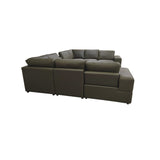 Upholstered Large Arms Sectional With Recliner Seats