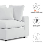 144" 5-Piece Sunbrella® Outdoor Patio Sectional Sofa – White - Outdoor - Alpine Outlets