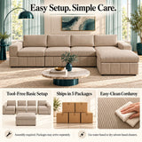 Modular Sectional Sofa, Reversible Set