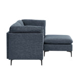 Upholstered Modular Sectional & Tall Legs