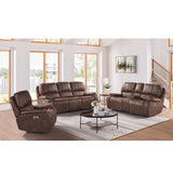 Atlantis - Power Motion Recliner With Power Head Recliner - Heritage Brown