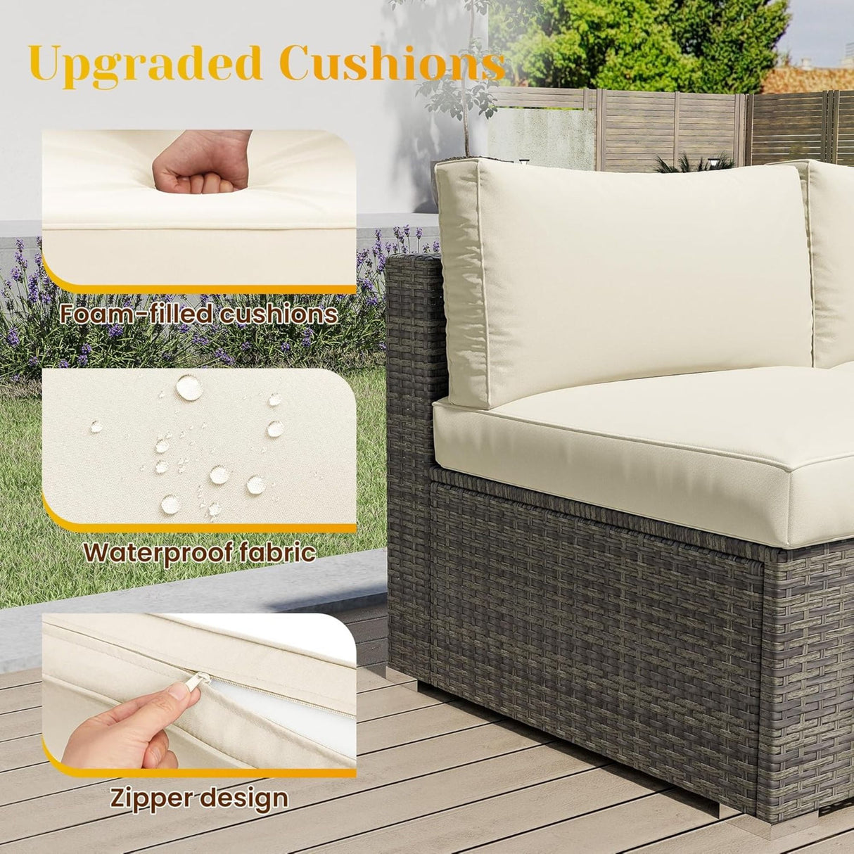 Modern Patio Set With Coffee Table