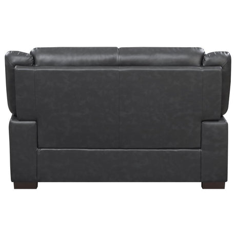 Arabella - Upholstered Padded Arm Loveseat - Gray