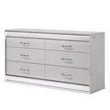 Glam - 6 Drawer Dresser With LED Lighting (Includes Dresser Only) - White