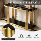 Console Table With Double Tier Storage