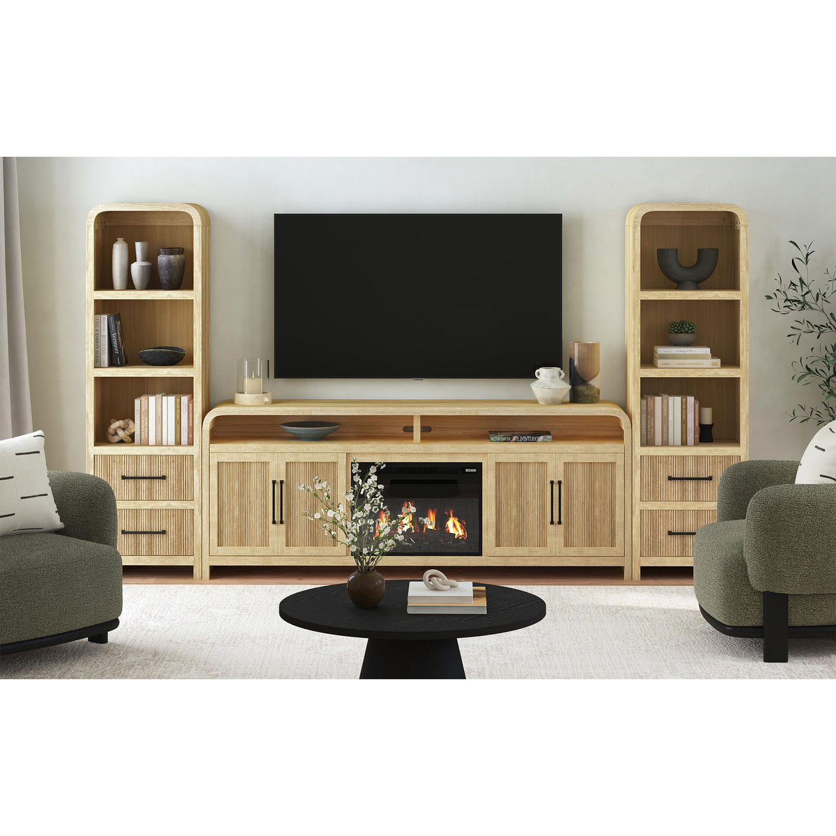 Ridgemont - Entertainment Unit With 82" TV Console