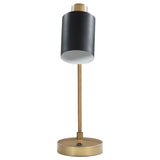 Dharma - Adjustable Table Lamp With Shade - Antique Brass
