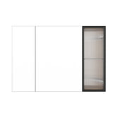 Wall Mounted Bathroom Mirror Cabinet With Soft Close Door, Adjustable Shelves - Imitative Oak