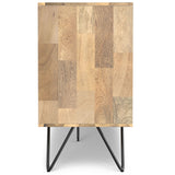 Hunter - 3 Door Sideboard Buffet With Hairpin Legs - Natural