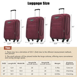 Softside Luggage Expandable Set With Duffel Bag Upright Spinner