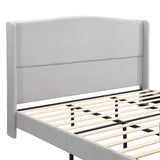 Platform Bed Frame With Tall Headboard And High Footboard