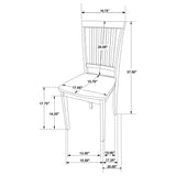 Gomez 5-Piece Rectangular Dining Table Set Cappuccino