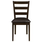 Guillen 5-Piece Cappuccino Dining Set with Bench