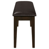 Guillen 5-Piece Cappuccino Dining Set with Bench