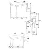 Guillen 5-Piece Cappuccino Dining Set with Bench