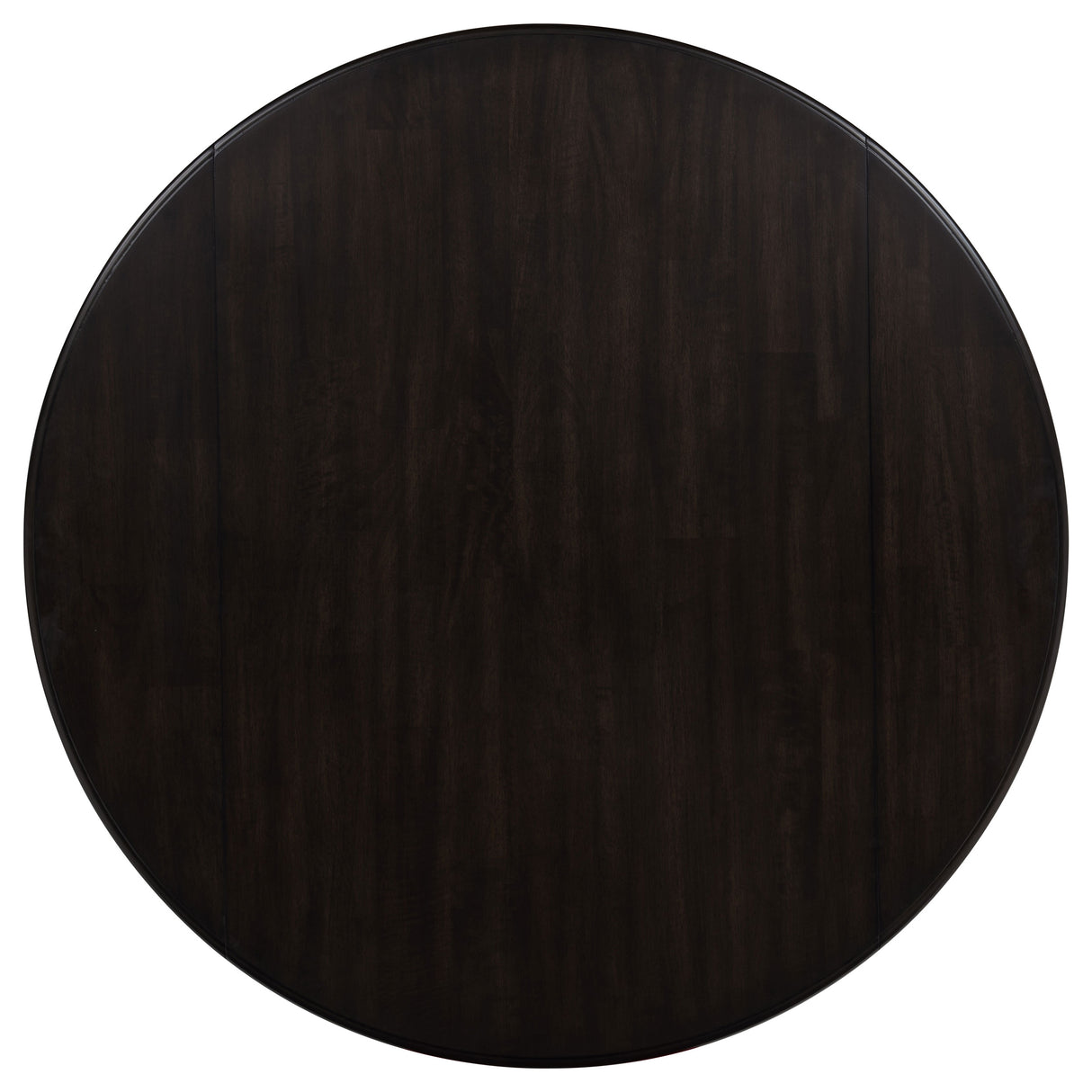 Catley 5-Piece Round Drop Leaf Dining Table Set Dark Coffee