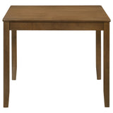 Parkwood 5-Piece Square Dining Table Set Honey Brown