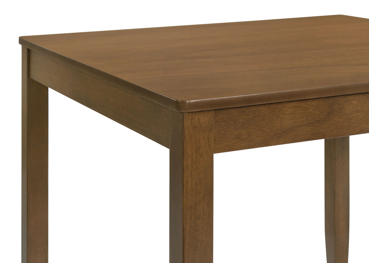 Parkwood 5-Piece Square Dining Table Set Honey Brown