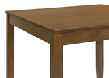 Parkwood 5-Piece Square Dining Table Set Honey Brown