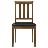 Parkwood 5-Piece Square Dining Table Set Honey Brown
