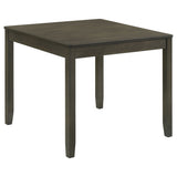 Parkwood 5-Piece Square Dining Set in Dark Ash Brown